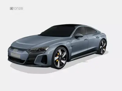 Audi e-tron GT 2022 Low-poly 3D model