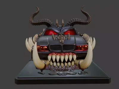 Halloween Beast Car Demonic Ride of Terror 3D print model
