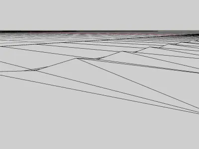 Qatar Circuit Kerbs - Array and Curve Modifier 3D model