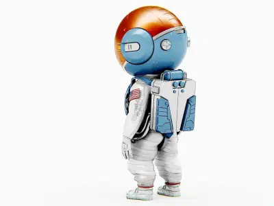 TOON ASTRONAUT JEREMY Rigged for Unreal Engine - Unity - MIXAMO 3D model