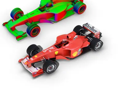 Formula 1 2000  Low-poly 3D model