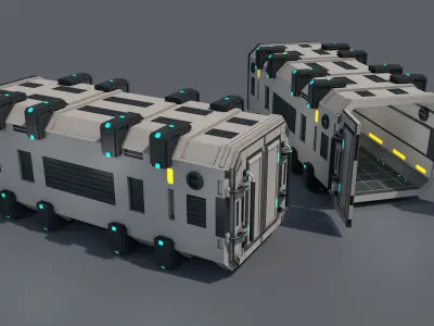 Sci Fi Container 3D model