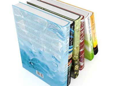 Books Set christian 3D model