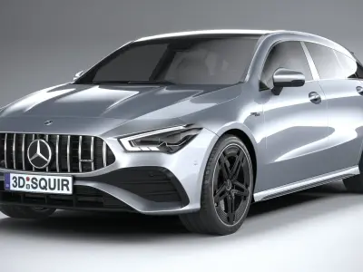 Mercedes-Benz CLA35 AMG Shooting Brake 2024 3D model