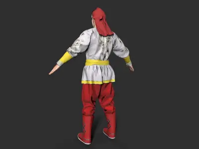 gongfu Low-poly 3D model