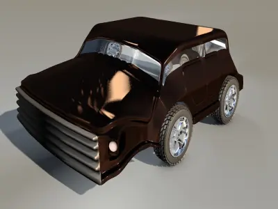 Car 3d Game Style Five Low-poly 3D model