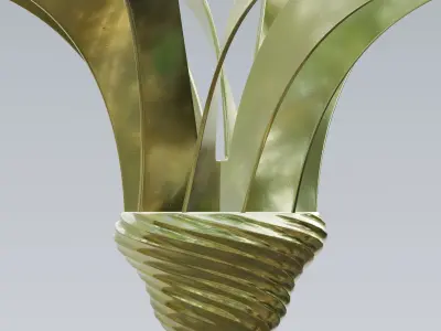 Twisted Patterned Moroccan Lamp 3D model