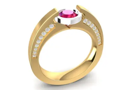 LUXURY DIAMOND RING 1589 3D print model