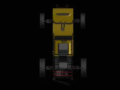 PUBG BUGGY - LOW POLY 3D Low-poly 3D model