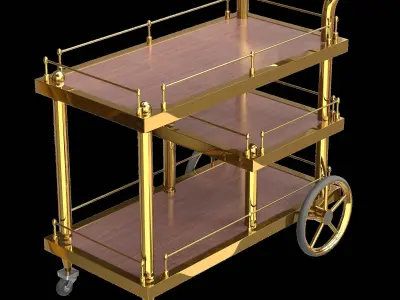 Bar Trolley S-23 3D model