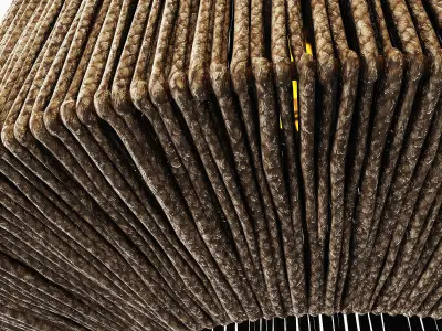 Lamp barrel big rope n3 3D model