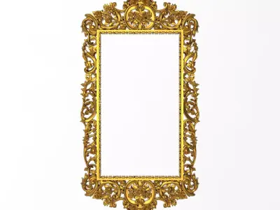 Carved Picture Frame 3D model 14