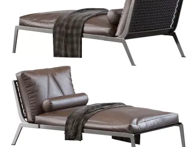 Chaiselongue Flexform Happy 3D model