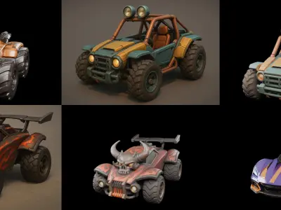 Gt one Car bundle 15 pack 100 glb 3D model