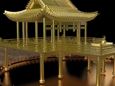 Chinese ancient Pavilion  3D model