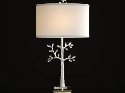 Modern Tree Table Lamp 3D model