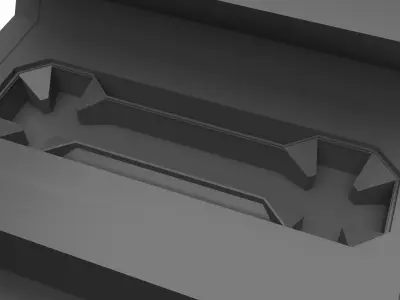 Cybertruck Car Central Drawer 3D model