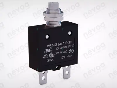 P-B Thermal Circuit Breaker - W54 - XB1A4A10 - 30 3D model