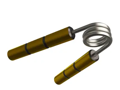 Fitness Hand Gripper Low-poly 3D model