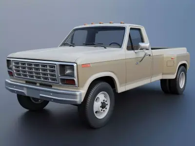 Pickup Truck F-350 Dually 1980  3D print model