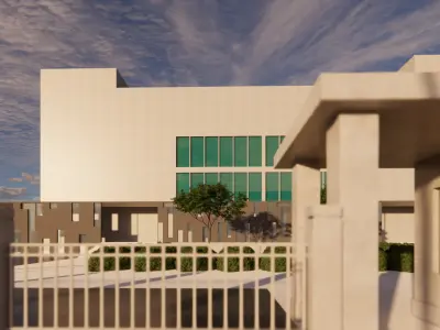 Mini Medical Clinic  SketchUp Architecture Model 3D model