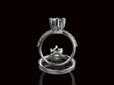 AV Disagne 80  Engagement Ring 3D print model