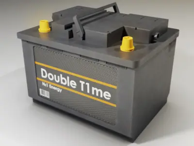 Car Battery Low Poly Low-poly 3D model