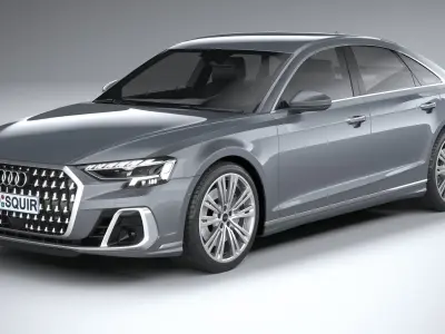 Audi A8 2022 3D model