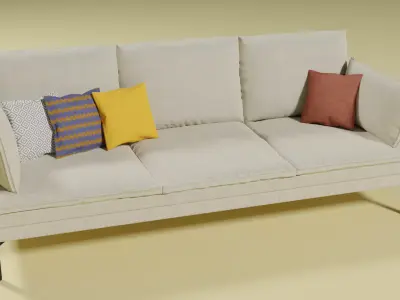 Sofa for Living Room Free 3D model