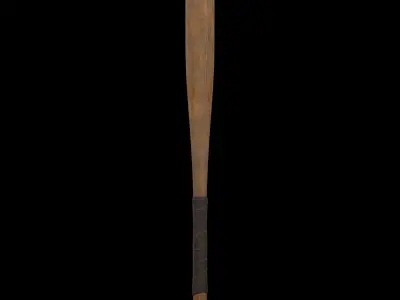 PBR Baseball Bat with 2 Textures Low-poly 3D model