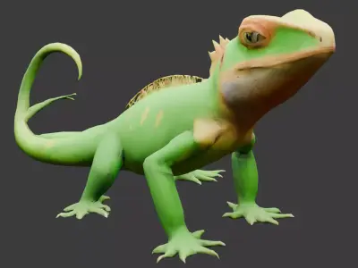 Lagarto Low-poly 3D model