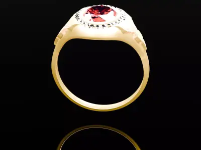 Ring 3D Model for Jewelry visualization and printing 3D model
