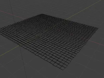 Roof Tiles - Asphalt Shingles with Moss Free 3D model