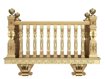 Classic Balcony Collection Low-poly 3D model