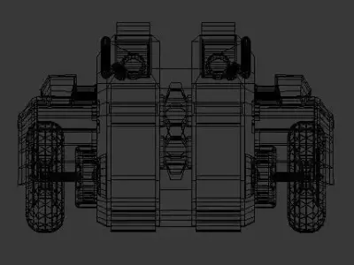 Car Machine Low-poly 3D model