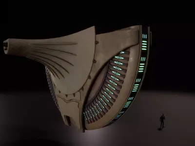 building 6b Low-poly 3D model