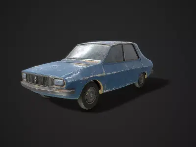 Renault 12TL 1971 Low-poly 3D model