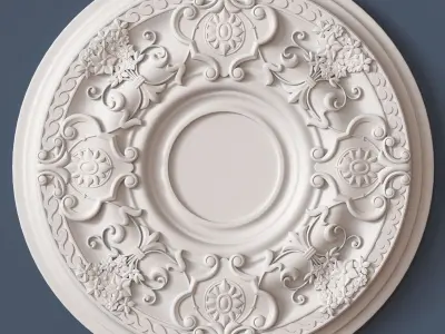 10 Ceiling Medallions Collection  3D model