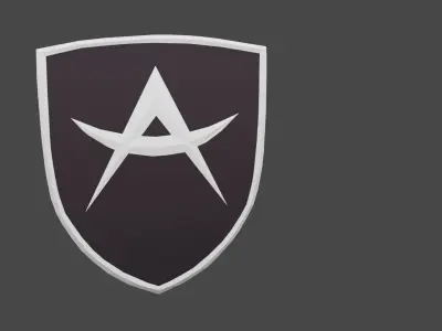 Apollo 3D Logo Low-poly 3D model