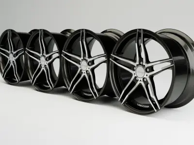 Modern and game-ready Rim 001 Low-poly 3D model