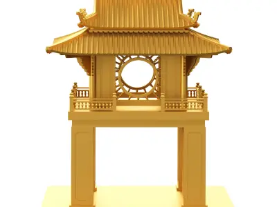 Temple of Literature 3D print model