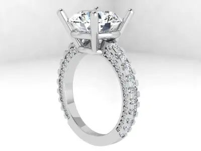 Round Diamond Ring 4541 3D print model