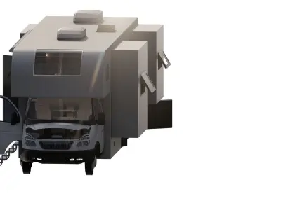 Detailed Generic MotorHome 3D model