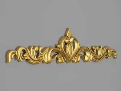 Classic Carved 010 3D model purchase
