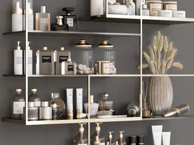 bathroom set 118 Low-poly 3D model