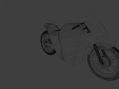 electro motocycle IZH model 3D model