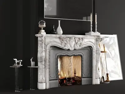 Decoration Set for the room 01 3D model