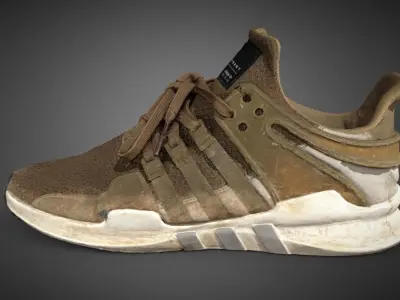 Adidas EQT Low-poly 3D model