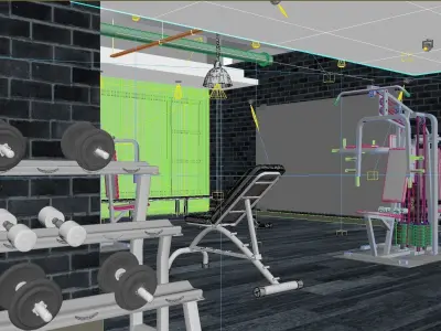 Gym Model best gyms in chennai 3D model
