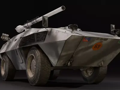 FIAT CM 6614  Low-poly 3D model